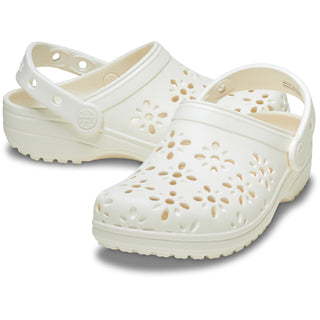 Crocs Classic Floral Cut Out Womens Clogs