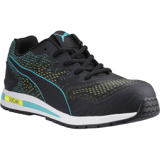 Puma Vivid Green Heart Safety Work Trainers