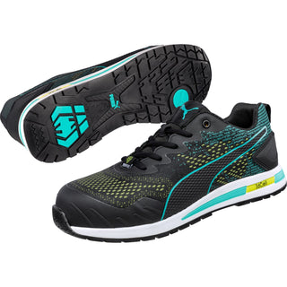Puma Vivid Green Heart Safety Work Trainers