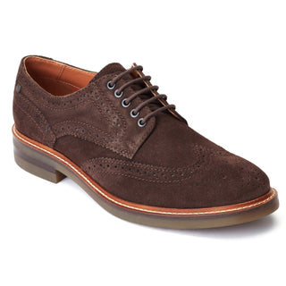 Base London Hatfield Mens Suede Brogue Shoes