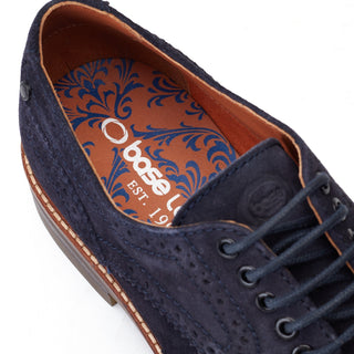 Base London Hatfield Mens Suede Brogue Shoes
