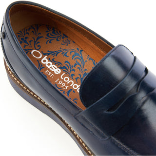 Base London Sid Mens Penny Loafer Shoes