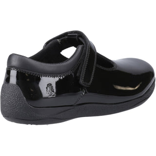 Hush Puppies Caitlin T-Bar Patent Girls School Shoes