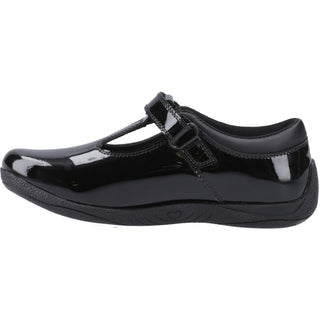 Hush Puppies Caitlin T-Bar Patent Girls School Shoes