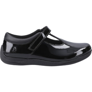 Hush Puppies Caitlin T-Bar Patent Girls School Shoes