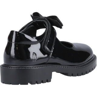 Hush Puppies Astrid Bow Patent Girls School Shoes