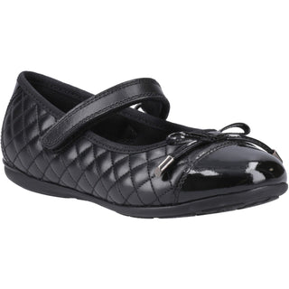 Hush Puppies Lottie Quilt Girls Ballerina School Shoes
