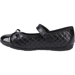 Hush Puppies Lottie Quilt Girls Ballerina School Shoes