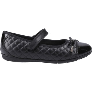 Hush Puppies Lottie Quilt Girls Ballerina School Shoes
