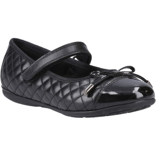 Hush Puppies Lottie Quilt Girls Ballerina School Shoes