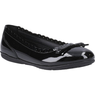 Hush Puppies Lillie Girls Ballerina School Shoes