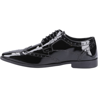 Hush Puppies Elliot Mens Brogue Patent Shoes