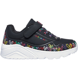 Skechers Uno Lite Heart Craze Girls Trainers