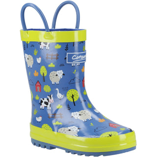 Cotswold Puddle Kids Waterproof Wellington Boots