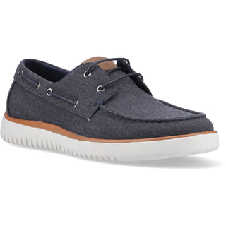 Hush Puppies Daniel Mens Canvas Boat Shoes