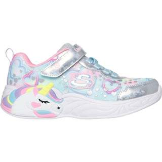 Skechers Unicorn Dreams Heart Sparkles Girls Trainers