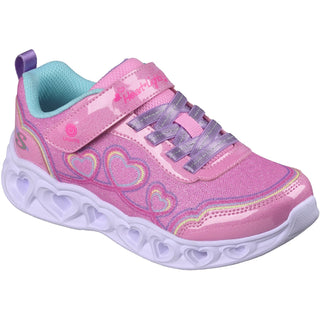 Skechers Heart Lights Bubble Love Girls Trainers