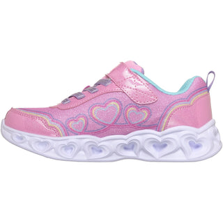 Skechers Heart Lights Bubble Love Girls Trainers