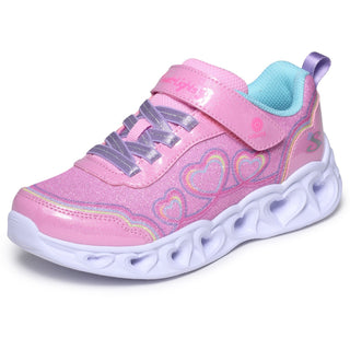 Skechers Heart Lights Bubble Love Girls Trainers