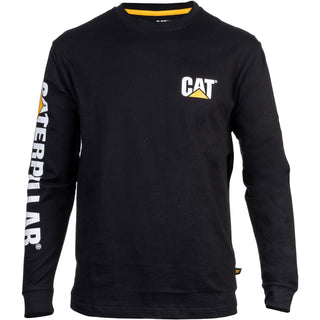 Caterpillar Trademark Banner Long Sleeve Mens T-Shirt