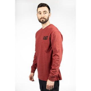 Caterpillar Trademark Banner Long Sleeve Mens T-Shirt