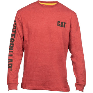 Caterpillar Trademark Banner Long Sleeve Mens T-Shirt