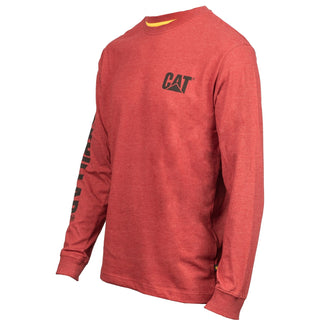 Caterpillar Trademark Banner Long Sleeve Mens T-Shirt