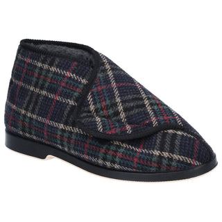 GBS William Great British Touch Fastening Mens Boot Slippers