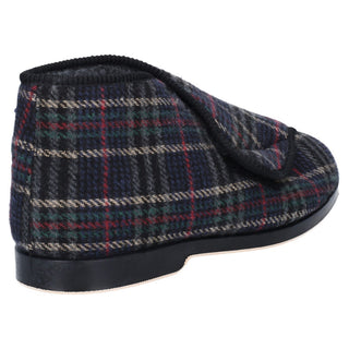 GBS William Great British Touch Fastening Mens Boot Slippers