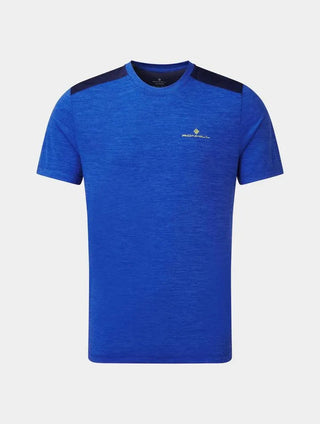 Ronhill Men's Life S/S Tee cobalt marl/deep navy